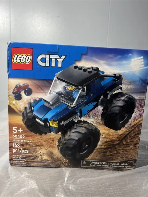 LEGO City Blue Monster Truck Toy for 5 Plus Year Old Boys & Girls