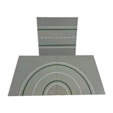 LEGO Lot of 3 Vintage Gray City Street Road Base Plates 32 X 32 Pegs No Cracks