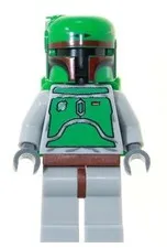 LEGO® Minifigure Star Wars sw0002b Boba Fett Bluish Grays Dark Red Helmet Highli