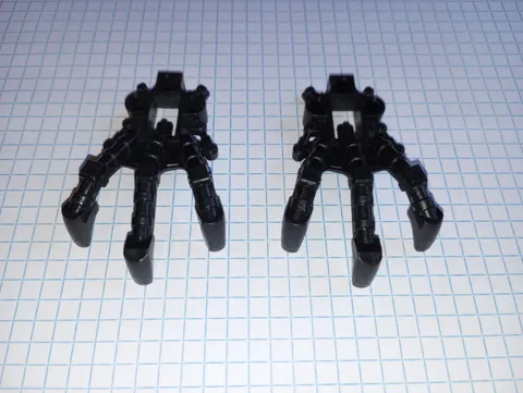 2 Bionicle Lego Foot Feet Black pieces 53562 Piraka Claw Hand WYSIWYG 2 Black pc