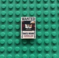 LEGO One Piece DRACULE MIHAWK Wanted Poster 75636 75637 75638 75639 NEW Printed