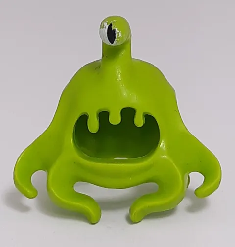 Lego Lime Alien Clinger with White Eye with Black Pupil Pattern Part 95204pb01