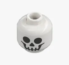 LEGO Skeleton Head White Minifigure Head Skull 99574 4651445 Skull Skull