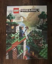 Pre-owned LEGO 21116 Minecraft Crafting Box 16x22" Dual Sided Poster 