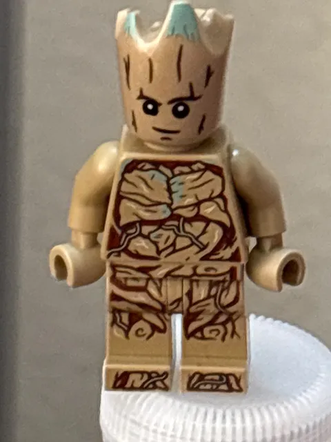 Groot sh0836 Teen Groot - Dark Tan with Neck Bracket Marvel Lego Minifigure 1J