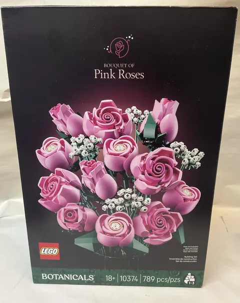 Lego Botanicals Bouquet Of Pink Roses 10374 New Factory Sealed 789Pcs Flowers
