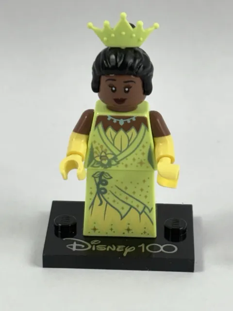 LEGO Princess Tiana Minifigure Disney 100 Series 71038 Gown Baseplate Loose