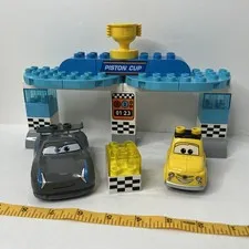 LEGO Duplo #10857 Piston Cup Race Set - As Pictured, No Box Or Instructions