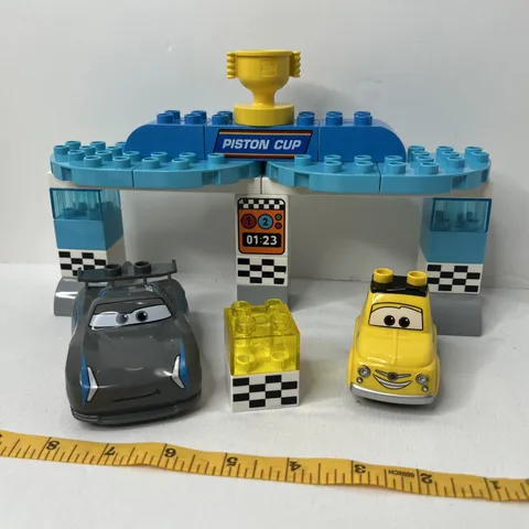 LEGO Duplo #10857 Piston Cup Race Set - As Pictured, No Box Or Instructions