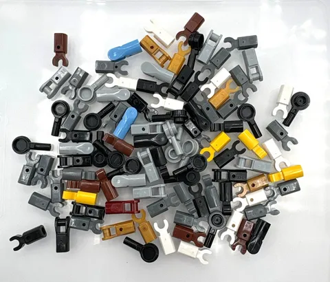 LEGO bulk lot of 100 11090 32828 49755 23443 bar with clip Specialty pieces