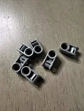LEGO 6536 Dark Bluish Gray Technic, Axle and Pin Connector Perpendicular x6