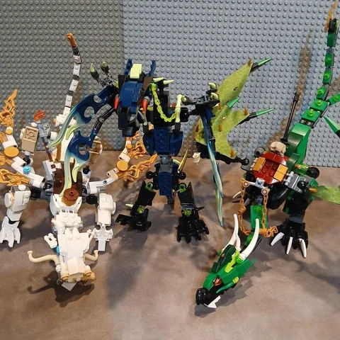 LEGO NINJAGO 3 Dragon Sets Used Retired As Is
