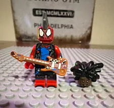 LEGO Spider-Man Punk Rock Minifigure w/ Guitar & Hairpiece Minifigures 5+