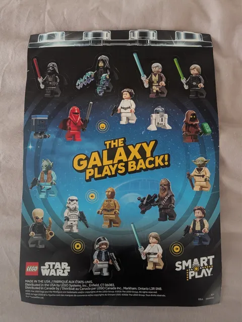 Lego The Galaxy Plays Back Star Wars Sticker Decal Sheet