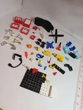 Lot Of 50+ Miscellaneous Pieces Lego Some Sticker Bricks  Staircase Some Vtg