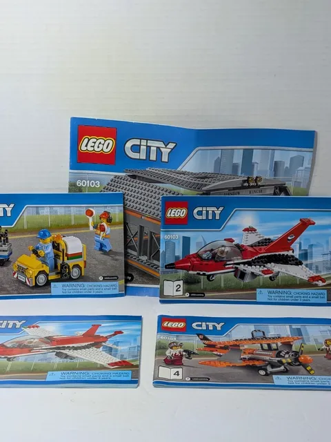 LEGO CITY: Airport Air Show (60103) Manuals Only 1-5 Fast Shipping 