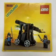 Vintage LEGO 6030 Castle Catapult Instruction Manual Only Black Falcons 1984