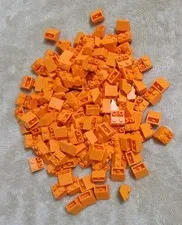 LEGO Slope, Inverted 45 2 x 2 w/ Flat Bottom Pin Orange no. 3660 (Qty 150) *NEW*