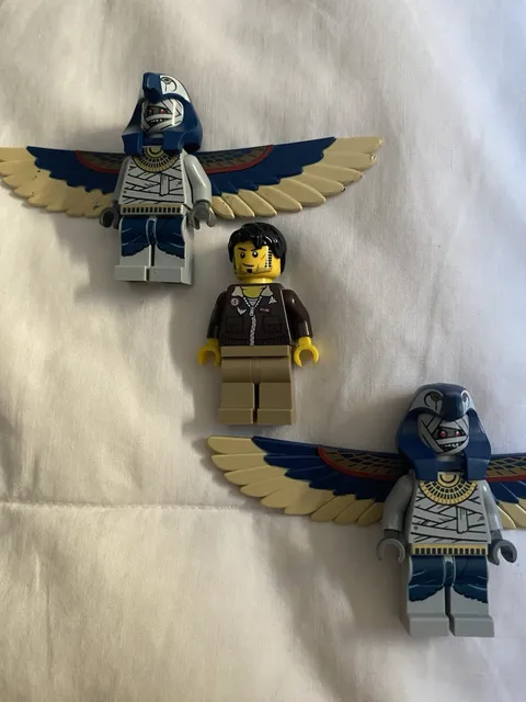 LEGO Pharaoh’s Quest Flying Mummy Minifigure Lot of 2 w/ Jake Raines Genuine