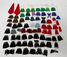 Authentic LEGO Minifigure Cape Lot 80+ | Minifigure Accessories Misc. Cape Lot