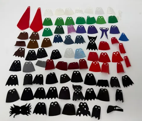 Authentic LEGO Minifigure Cape Lot 80+ | Minifigure Accessories Misc. Cape Lot