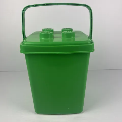 LEGO DUPLO Green Brick Storage Box Carry Handle 2777 Vintage