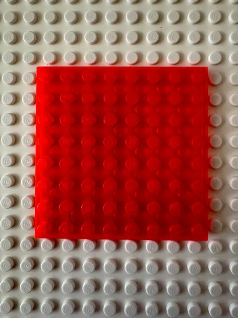LEGO 8x8 Plate 41539 Trans-Neon Orange