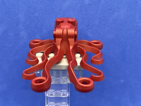 Octopus (Dark Red) - LEGO Animals Underwater Used Minifigure
