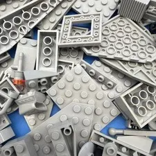 Lego Lot by Color OLD LIGHT GRAY 1/4 LB Pound 100 Pieces Sorted Bulk SAVE!