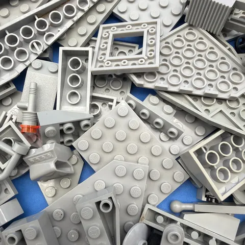 Lego Lot by Color OLD LIGHT GRAY 1/4 LB Pound 100 Pieces Sorted Bulk SAVE!