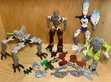 Lego Bionicle Incomplete Parts Lot Spinax 8924 Strakk 8982 Toa Onua 8690 Pyrox 