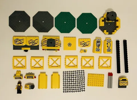 LEGO 5887 Dino Defense HQ INCOMPLETE LOT of Parts and Minifig