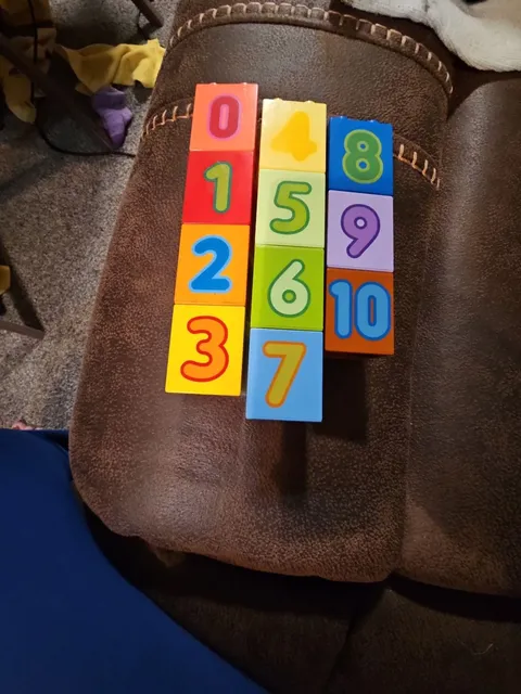 LEGO Duplo Number Bricks 0-10 Learning Educational Blocks Lot