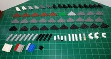 100 piece lot Lego wedge plates hinges slopes Star Wars Space Transport Air MOC