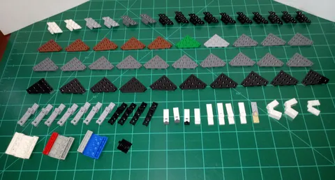 100 piece lot Lego wedge plates hinges slopes Star Wars Space Transport Air MOC