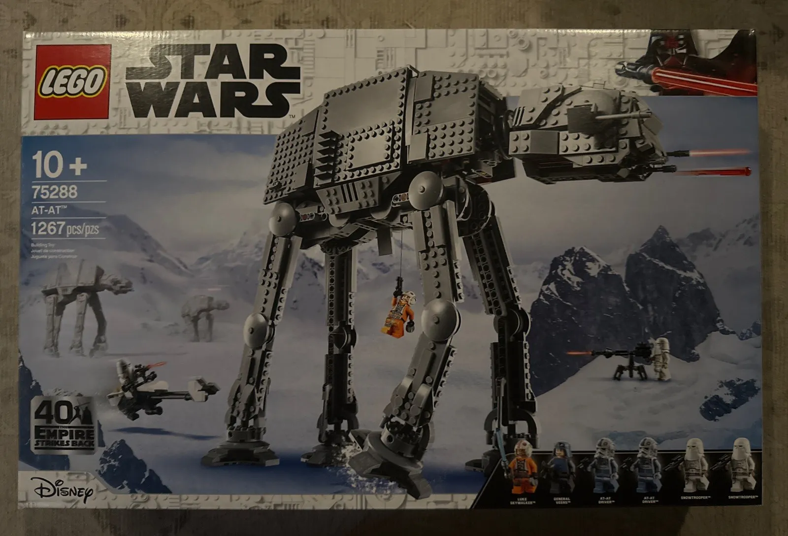 LEGO Star Wars AT-AT 75288, 1267 Pieces, 40th Empire Strikes Back, 10+