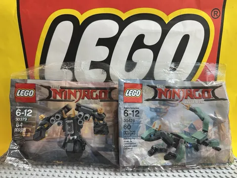 LEGO The Ninjago Movie: Green Ninja Mech Dragon 30428 And Quake Mech 30379