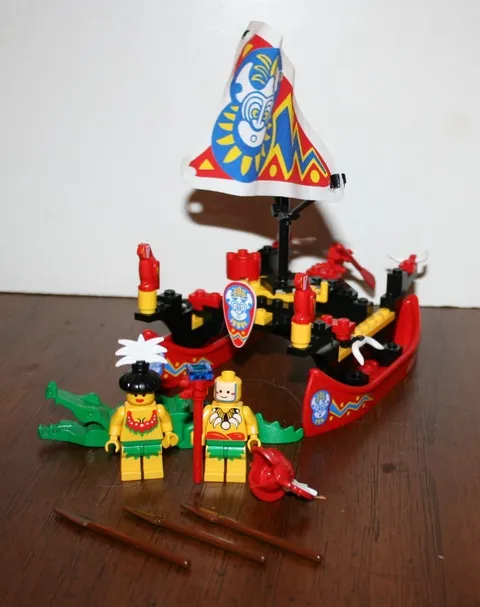 Vintage 1994 LEGO 6256: Pirates I: Islanders - Islander Catamaran 99% Complete!