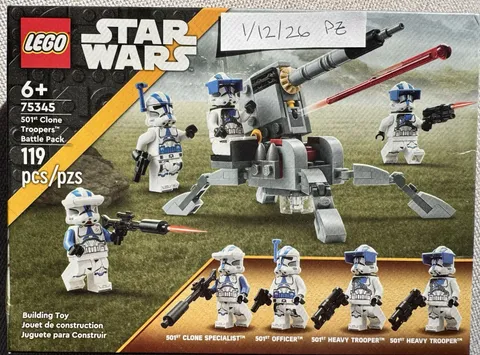 LEGO Star Wars: 501st Clone Troopers Battle Pack (75345) Sealed