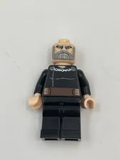Lego Star Wars Count Dooku Clone Minifigure 7752 9515 Sith No Hair/Cape