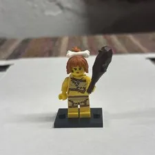 LEGO (8805) CMF Series 5 Cave Woman Minifigure col05-5 Complete w/Accessories