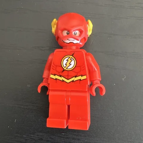 LEGO The Flash Minifigure Super Heroes Red Suit w/ Helmet & Head