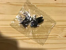 LEGO Minifigure Parts Lot Black & White Pieces Plastic Parts in Polybag