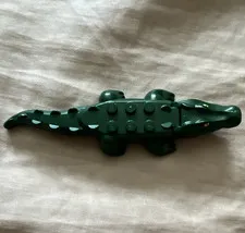 LEGO Green Crocodile Animal Figure Piece, Plastic, Crocodile Set, Animals