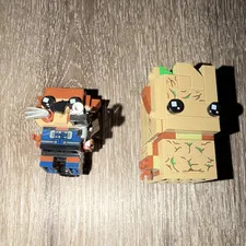 LEGO BrickHeadz Printed Mini Figures Lot of 2 Raccoon & Tree Characters
