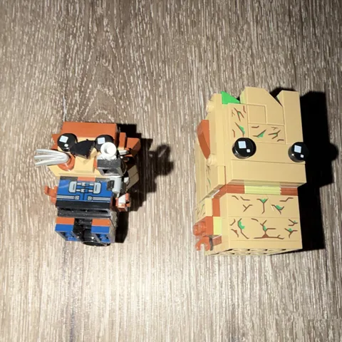 LEGO BrickHeadz Printed Mini Figures Lot of 2 Raccoon & Tree Characters