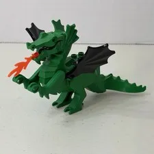 LEGO Green Classic Dragon With Black Wings & Fire Minifigure 6129c02