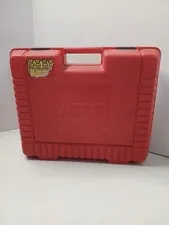 Vintage 80s Lego Red Hard Plastic Storage Travel Carrying Case Box 1985 USA 14"