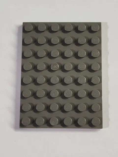 LEGO Parts ● Dark Gray (Old) Plate 6 x 8 ● # 3036 ● QTY 1