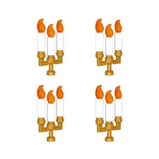 NEW LEGO 12 Candles (37762) 12 Flames (37775) 4 Candlestick/Candelabra (73117)
